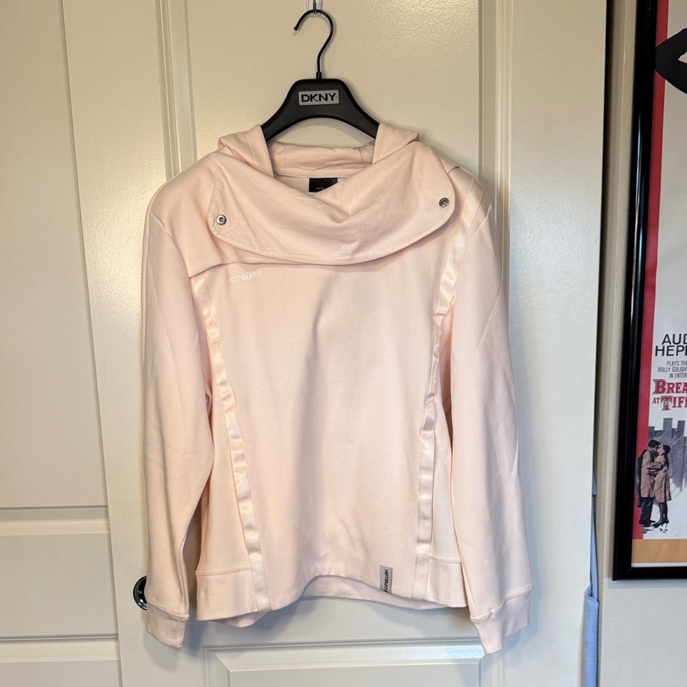 Hotsuit Women's Light Pink Cowl Neck Sweater